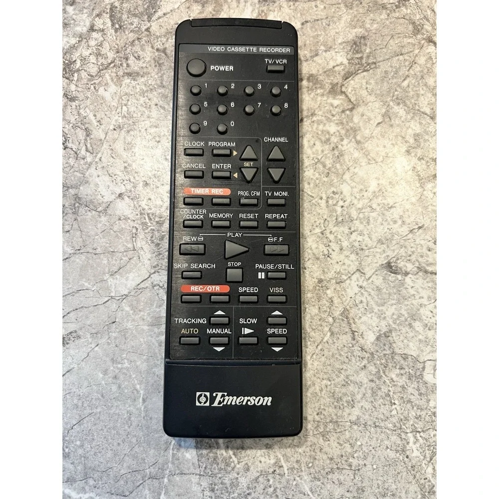 Emerson VCR968 VCR4000 OEM VCR Remote Control 076R004060 Genuine